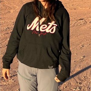 New York Mets unisex black hoodie